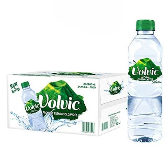 Volvic Natural Mineral Water 500 ml x 24 Carton Beverages "BAE" Charm Bracelet
