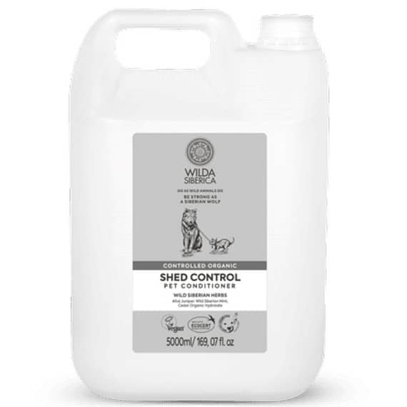 Wilda Siberica Controlled Organic Shed Control Pet Conditioner, 5L Grooming Supplies "BAE" Charm Bracelet