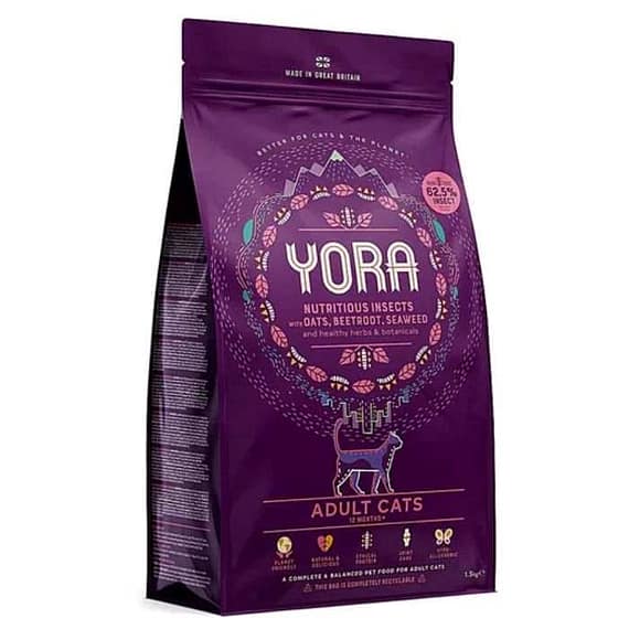 Yora Pet Foods Insect Protein Adult Dry Cat Food – 1.5KG Cat Food "BAE" Charm Bracelet