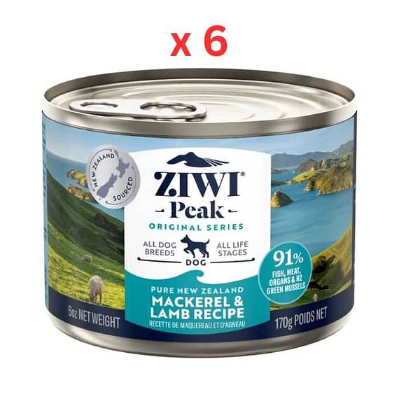 Ziwi Peak Wet Mackerel & Lamb Recipe For Dog 170gm Pack Of 6 Dog Food "BAE" Charm Bracelet