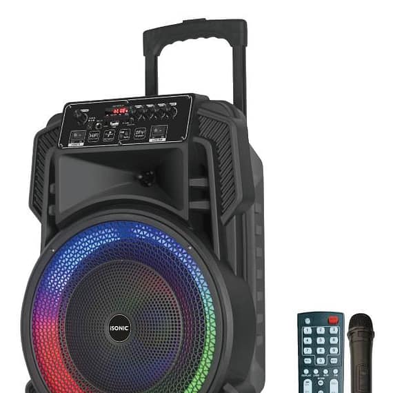 iSonic Rechargeable Portable Speaker, 12 Inches – (iS 482) Bluetooth Speakers "BAE" Charm Bracelet