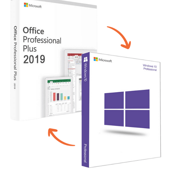 Windows 10 Pro + Office 2019 Pro Plus – Bundle – Bundled software licences on offer Bundled software licences on offer 5060987821994
