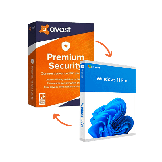 Windows 11 Pro + Avast Premium Security – Bundle – Family Software Bundle Family Software Bundle "BAE" Charm Bracelet