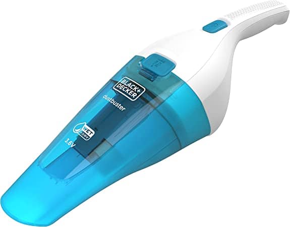 Black+Decker 3.6V 1.5Ah Li-Ion Cordless Wet & Dry Dustbuster Handheld Vacuum, White/Blue, WDC115WA-B5 Household "BAE" Charm Bracelet