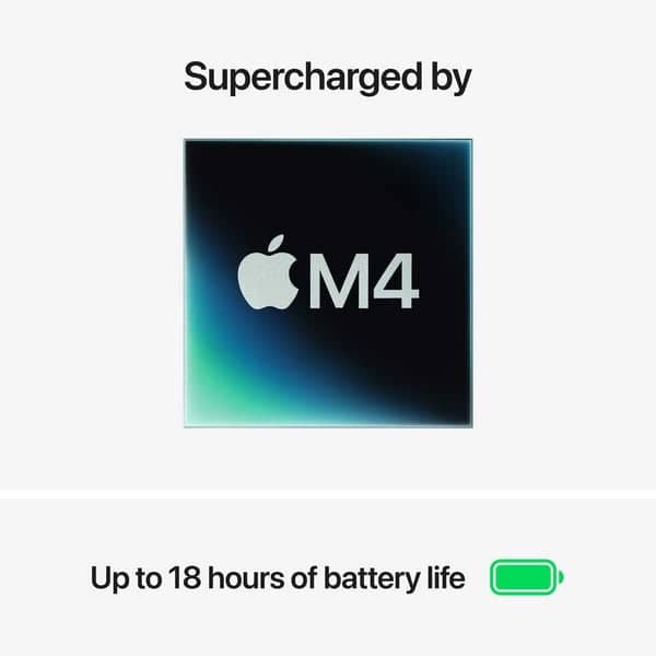 Apple MacBook Air M4, 15-inch (2025), 16GB RAM, 256GB SSD, 10-core GPU, 10-CORE CPU, macOS Sequoia, Starlight, MW1J3 (English Keyboard, Apple Warranty) Apple "BAE" Charm Bracelet 3