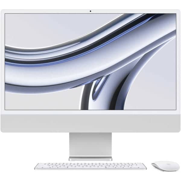Apple iMac 24-inch (2023) – M3 with 8-Core CPU, 8GB RAM, 256GB SSD, 8-Core GPU, English Keyboard, Silver, MQR93 Apple "BAE" Charm Bracelet