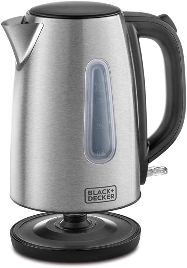 Black+Decker Cordless Kettle 1.7L Stainless Steel Light Weight Silver – JC450-B5 Electric Kettles "BAE" Charm Bracelet 3