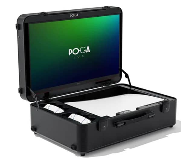 IndiGaming POGA Lux 24-Inch Portable Gaming Monitor Black for PlayStation 5 Consoles "BAE" Charm Bracelet
