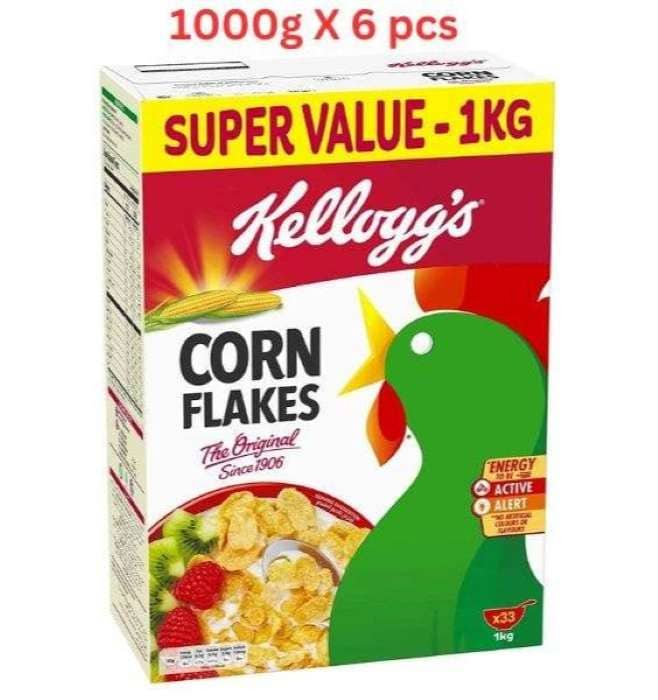 Kellogg's Corn Flakes (Pack Of 6 X 1000g) Confectionery "BAE" Charm Bracelet