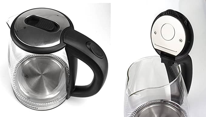 Sonashi 1.8 L Cordless Glass Kettle – SKT-1809 Electric Kettles "BAE" Charm Bracelet 2