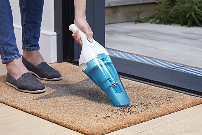 Black+Decker 3.6V 1.5Ah Li-Ion Cordless Wet & Dry Dustbuster Handheld Vacuum, White/Blue, WDC115WA-B5 Household "BAE" Charm Bracelet 2