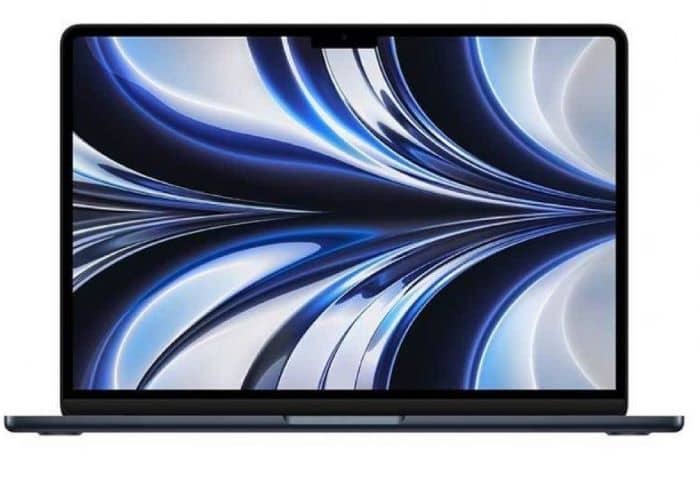 Apple MacBook Air 2022, MLY43, Midnight, 13.6 Inch, M2 Chipset 8 Core CPU, 10 Core GPU 8GB, 512GB SSD, (English Keyboard, Apple Warranty) Apple "BAE" Charm Bracelet