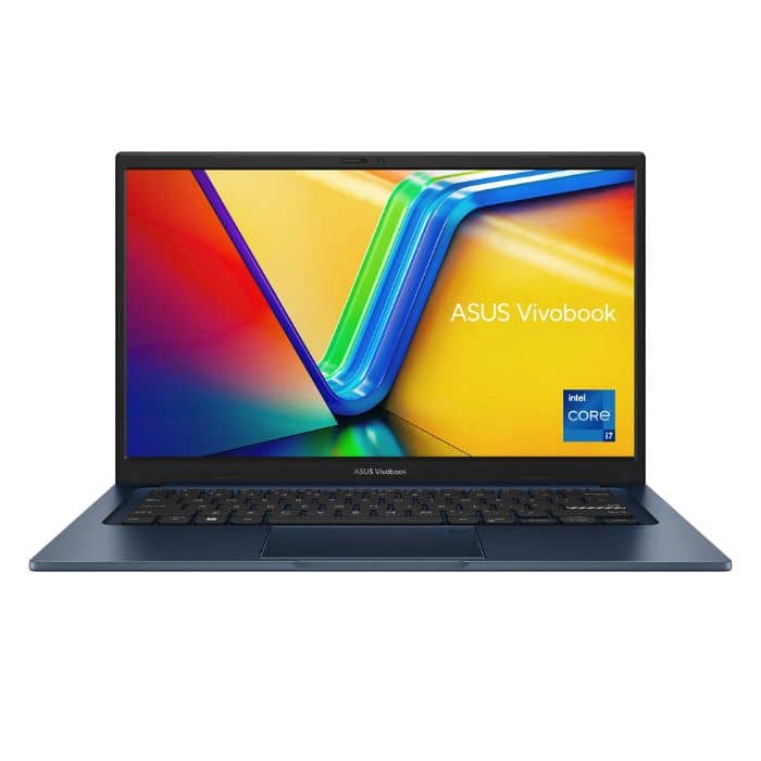 ASUS VIVOBOOK F1404ZA-NK531W, Intel Core i7 1255U, 16GB RAM, 512GB SSD, 14 Inch FHD, Intel IRIS XE Graphics, Win 11 Home, Eng-Arab Keyboard, Blue Asus "BAE" Charm Bracelet