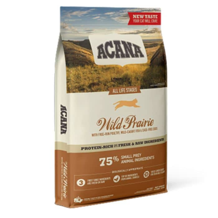 Acana Wild Prairie Free-Run Poultry Wild-Caught Fish All Life Stages Dry Cat Food 4.5Kg Cat Food "BAE" Charm Bracelet
