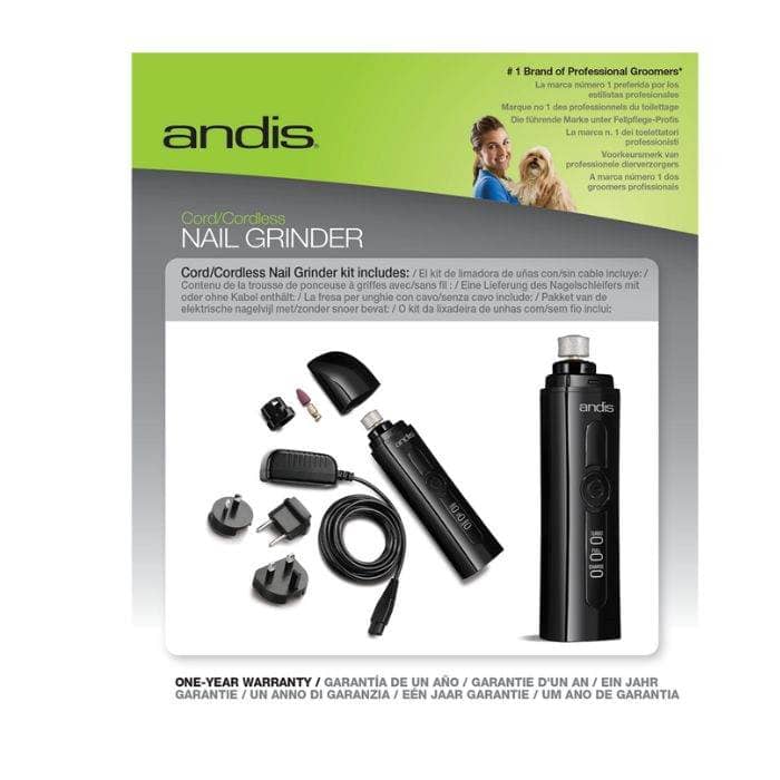 Andis Cng-1 Nail Grinder, Cord, Cordless 2 Speed Grooming Supplies "BAE" Charm Bracelet