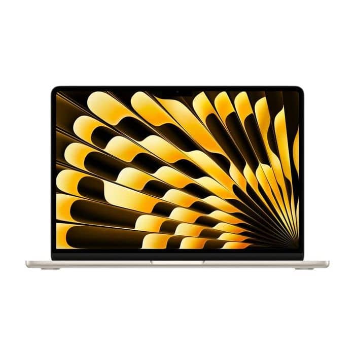 Apple MacBook Air 15-inch (2024), MC9F4, Starlight, M3 with 8-core CPU, 16GB RAM, 256GB SSD, 10-core GPU (English Keyboard, Apple Warranty) Apple "BAE" Charm Bracelet