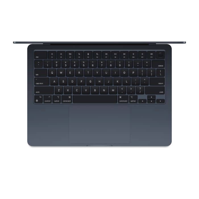 Apple MacBook Air M3 Chip, 8-Core CPU 10-Core GPU, 8GB, 512GB SSD, 13 Inch, Midnight, MRXW3 (English Keyboard, Apple Warranty) Apple "BAE" Charm Bracelet 2