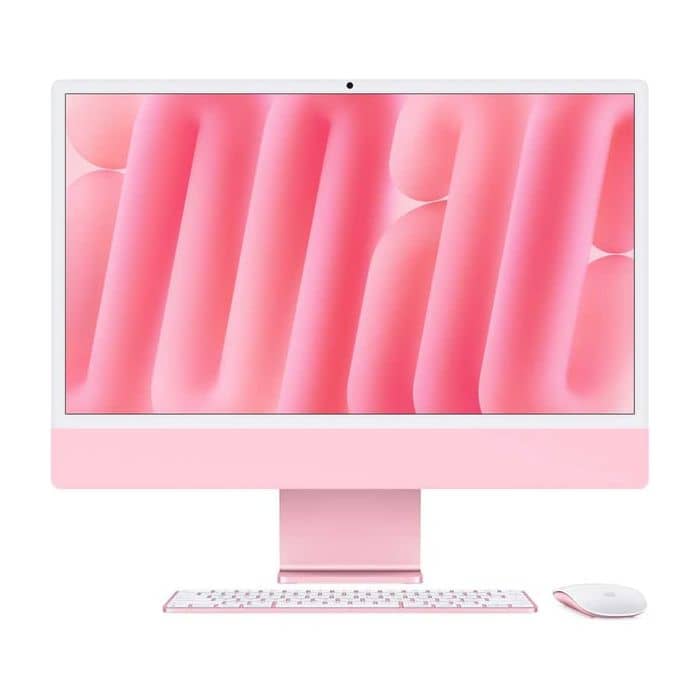 Apple iMac 24-inch (2024), Pink, M4 with 10-Core CPU, 24GB RAM, 512GB SSD, 10-core GPU, MD2U4 (English Keyboard, Apple Warranty) Apple "BAE" Charm Bracelet
