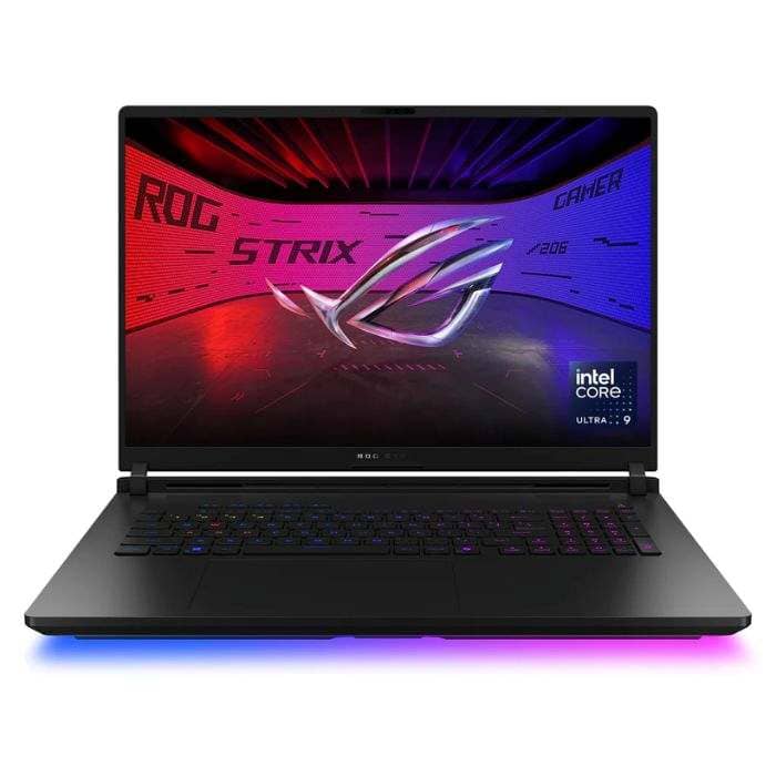 Asus ROG Strix SCAR 18 G835LX-SA047W, Intel Core Ultra 9 275HX, 64GB RAM, 4TB SSD, 18 Inch WQXGA 240Hz, 24GB NVIDIA RTX 5090, Windows 11 Home, English & Arabic Keyboard, Black Asus "BAE" Charm Bracelet