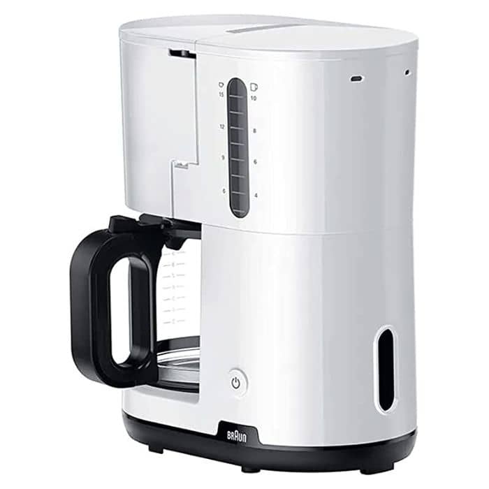 Braun Breakfast 1 Filter Coffee Maker for up to 10 Cups 1000W White – KF1100WHTBC Coffee Makers "BAE" Charm Bracelet