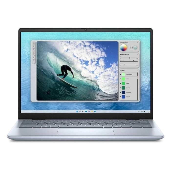 DELL INSPIRON 14 5440-2004-IBL, Intel Core 7 150U, 16GB RAM, 512GB SSD, 14 Inch FHD, Intel Graphics, Finger Print, Win 11 Home, Eng-Arab Keyboard, Ice Blue Dell "BAE" Charm Bracelet