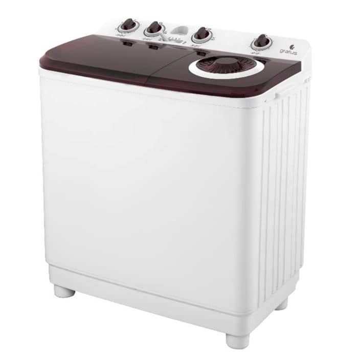 Gratus 10 Kg Top Load Semi-Automatic Washing Machine (White), With Lint Filter, Spin-Dry, Model -GSWM10KCDX1 Household "BAE" Charm Bracelet