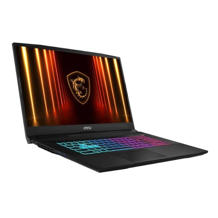 MSI Katana 17 HX B14WGK 9S7-17L791-071, Intel Core i9 14900HX, 32GB RAM, 1TB SSD, 17.3 Inch QHD IPS 240Hz, 8GB NVIDIA RTX5070, Windows11 Home, English & Arabic Keyboard, Black Laptops "BAE" Charm Bracelet