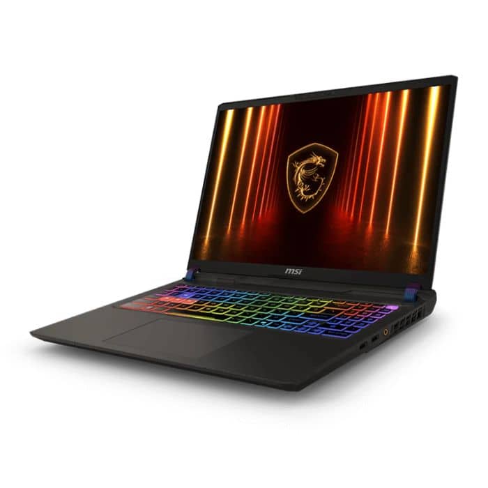 MSI VECTOR 16 HX AI A2XWIG 9S7-15M352-008, Intel Core Ultra 9 275HX, 32GB RAM, 1TB SSD, 16 Inch QHD+ IPS 240Hz, 16GB NVIDIA RTX5080, Win 11 Home, Eng-Arab Keyboard, Cosmos Gray + Backpack Gaming Laptops "BAE" Charm Bracelet 2