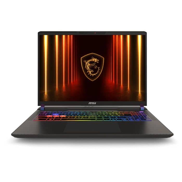 MSI VECTOR 16 HX AI A2XWIG 9S7-15M352-008, Intel Core Ultra 9 275HX, 32GB RAM, 1TB SSD, 16 Inch QHD+ IPS 240Hz, 16GB NVIDIA RTX5080, Win 11 Home, Eng-Arab Keyboard, Cosmos Gray + Backpack Gaming Laptops "BAE" Charm Bracelet