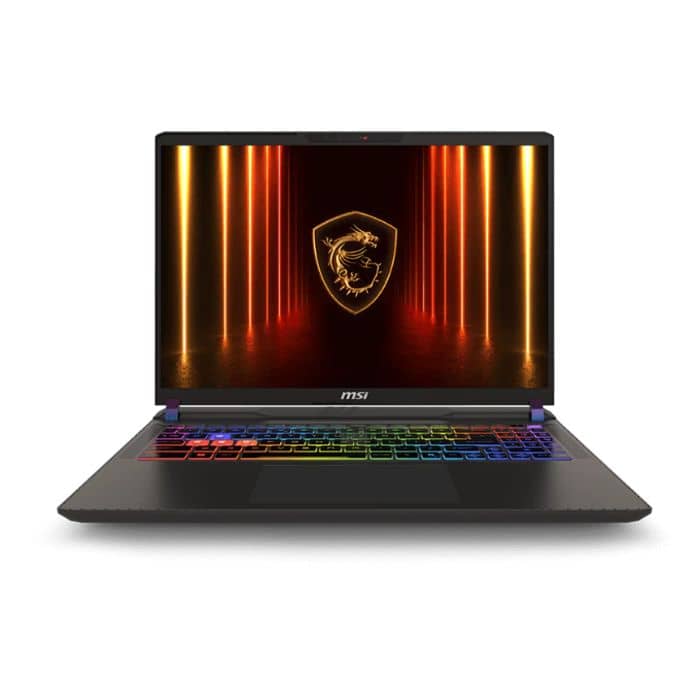 MSI Vecroe 16 HX AI A2XWGG 9S7-15M452-022, Intel Core Ultra 9 275HX, 32GB RAM, 1TB SSD, 16 Inch QHD+ IPS 240Hz, 8GB NVIDIA RTX5070, Windows11 Home, English & Arabic Keyboard, Cosmos Gray + Backpack Laptops "BAE" Charm Bracelet