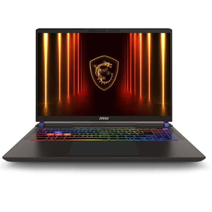 MSI Vector 16 HX AI A2XWHG 9S7-15M352-009, Intel Core Ultra 9 275HX, 32GB RAM, 1TB SSD, 16 Inch QHD+ IPS 240Hz, 12GB NVIDIA RTX5070Ti, Windows 11 Home, English & Arabic Keyboard, Cosmos Gray Laptops "BAE" Charm Bracelet