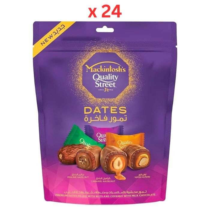 Mackintosh Qualty St Date Asortd 155Gmgm, Box Of 24Pcs Confectionery "BAE" Charm Bracelet