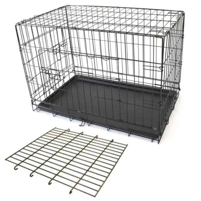 Mclovins 36" Double Door Foldable Dog Crate – Size -Xl – 91*56*63 Cm (With Divider) Dogs Accessories "BAE" Charm Bracelet