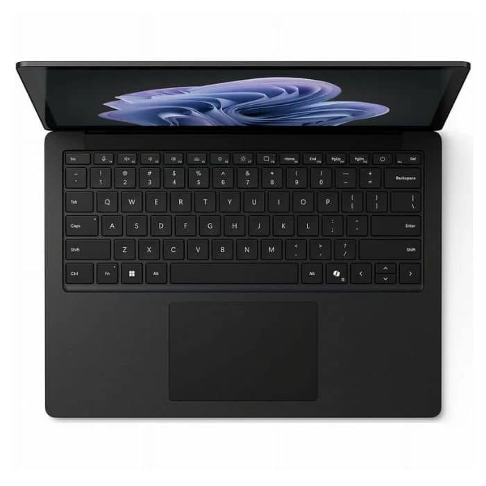 Microsoft Surface Laptop 6, Intel Ultra 7-165H, 32GB, 1TB SSD, 13.5 Inch Touch screen QHD, Intel Iris Xe Integrated Graphics, Windows 11 Pro, Black Color (Arabic & English Keyboard) Laptops "BAE" Charm Bracelet 2