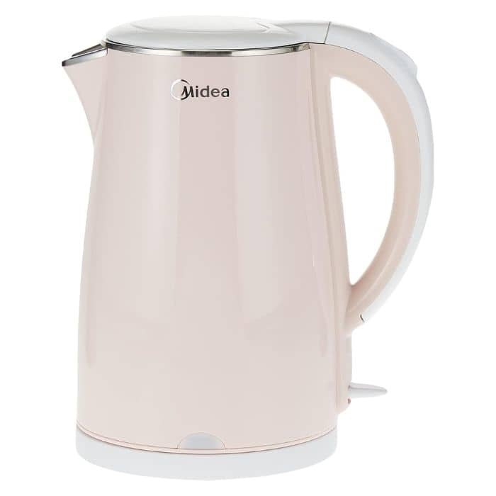 Midea 1.7L Stainless Steel 2200W Cordless Electric Kettle, Light Orange Electric Kettles "BAE" Charm Bracelet