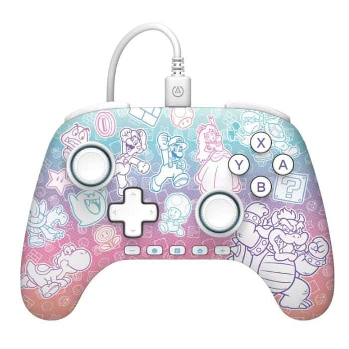Power A Advantage Switch 2 Mushroom Kingdom Wired Controller Controllers "BAE" Charm Bracelet