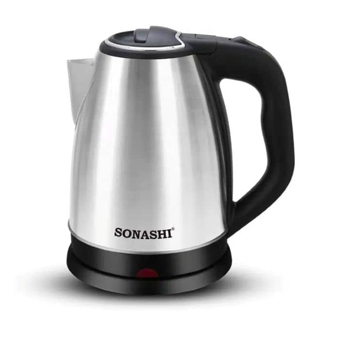 Sonashi 1.8L Stainless Steel Cordless Kettle, 1500W Electric Kettle "BAE" Charm Bracelet