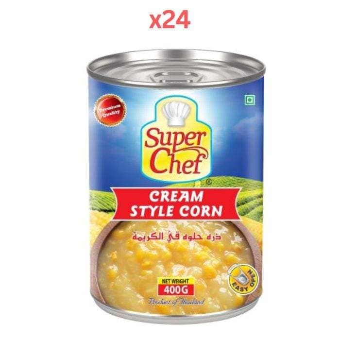 Super Chef Cream Style Sweet Corn 400Gm (Pack Of 24) Dry Food "BAE" Charm Bracelet