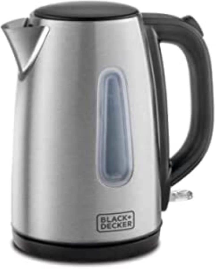 Black+Decker Cordless Kettle 1.7L Stainless Steel Light Weight Silver – JC450-B5 Electric Kettles "BAE" Charm Bracelet
