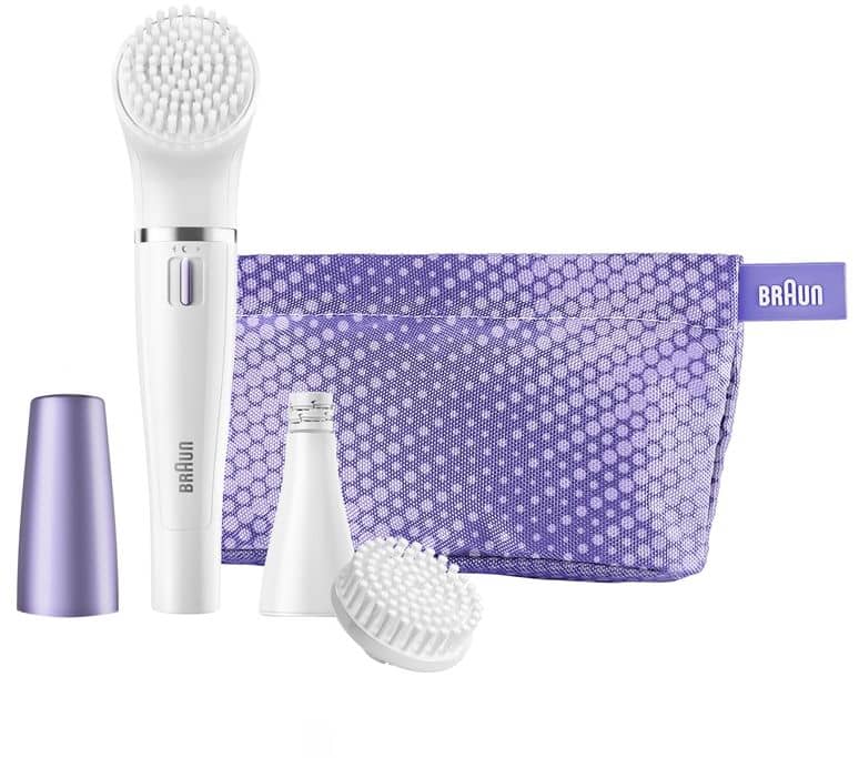 Braun Face Color Facial Cleansing Brush & Facial Epilator With Normal Brands Braun