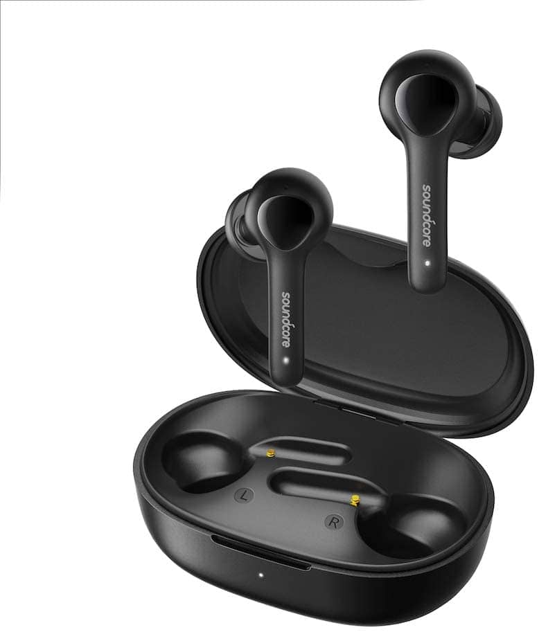 Souncore Note True Wireless Earbuds with 4 Microphones, Black Electronics "BAE" Charm Bracelet