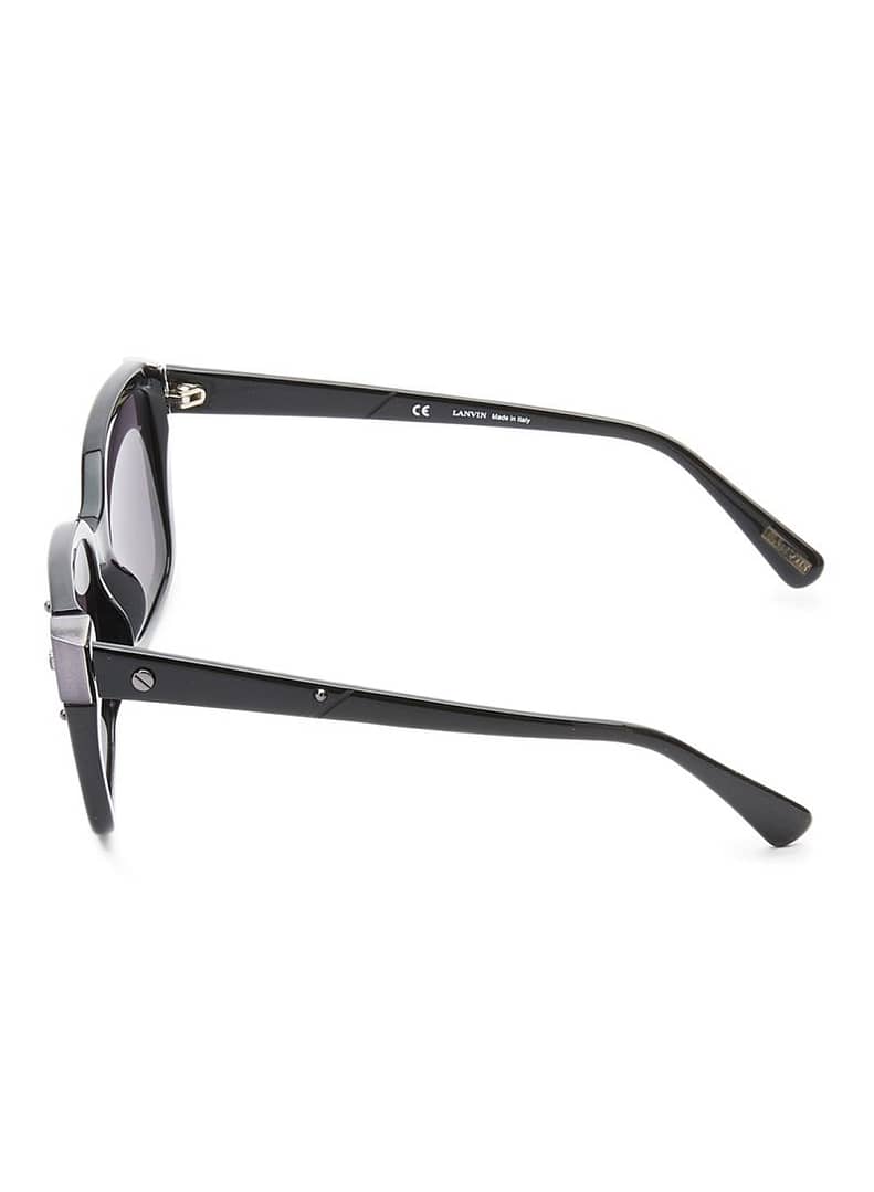 Lanvin Square Frame Shape Unisex Black Color Sunglasses and Lens Grey Fashion fashion 2