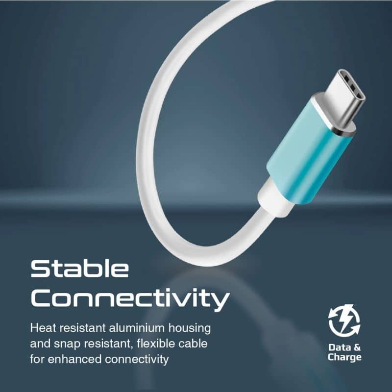 Promate USB-C Hub, 4-in-1 Type-C Sync/Charge Adapter with USB-A Adapter, LITEHUB-4.Blue Electronics "BAE" Charm Bracelet 3