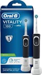 Oral B Vitality-100 Black Cross Action Rechargeable Toothbrush Built In 2 Minute Quadrant Timer. -D100.413.1 B Grocery "BAE" Charm Bracelet 3