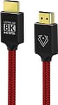 Vertux VERTU-150 Ultra HD High Speed 8K HDMI 2.1 Audio Video Cable 1.5 Meter With HDR Support Red Computer Accessories "BAE" Charm Bracelet 4