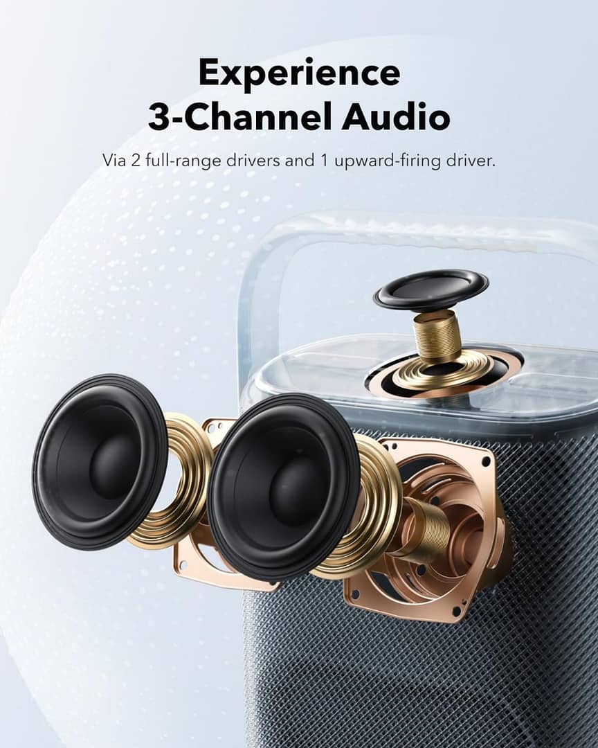 Soundcore Motion X500 Surround Sound Bluetooth Speaker – Black Bluetooth Speakers "BAE" Charm Bracelet 2
