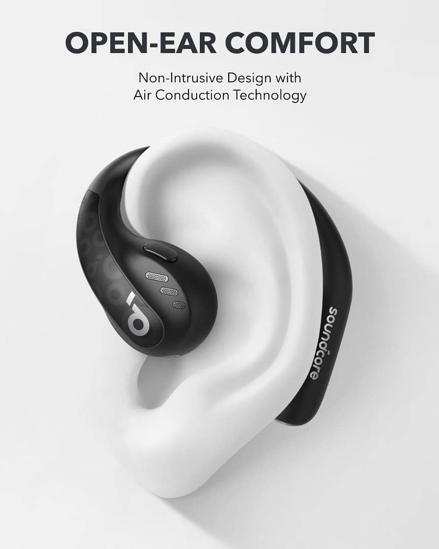 Soundcore by Anker AeroFit Pro Open-EarWireless Earbuds Black Electronics "BAE" Charm Bracelet 2