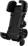 Promate Motorcycle Phone Holder, Adjustable 360 Degree Rotation Bike Phone Mount with Secure Quick-Clamp, Silicone Slip-Proof Grip, Quick Locking System and Reduced Vibration, BikeMount Black Mobile Accessories "BAE" Charm Bracelet 4