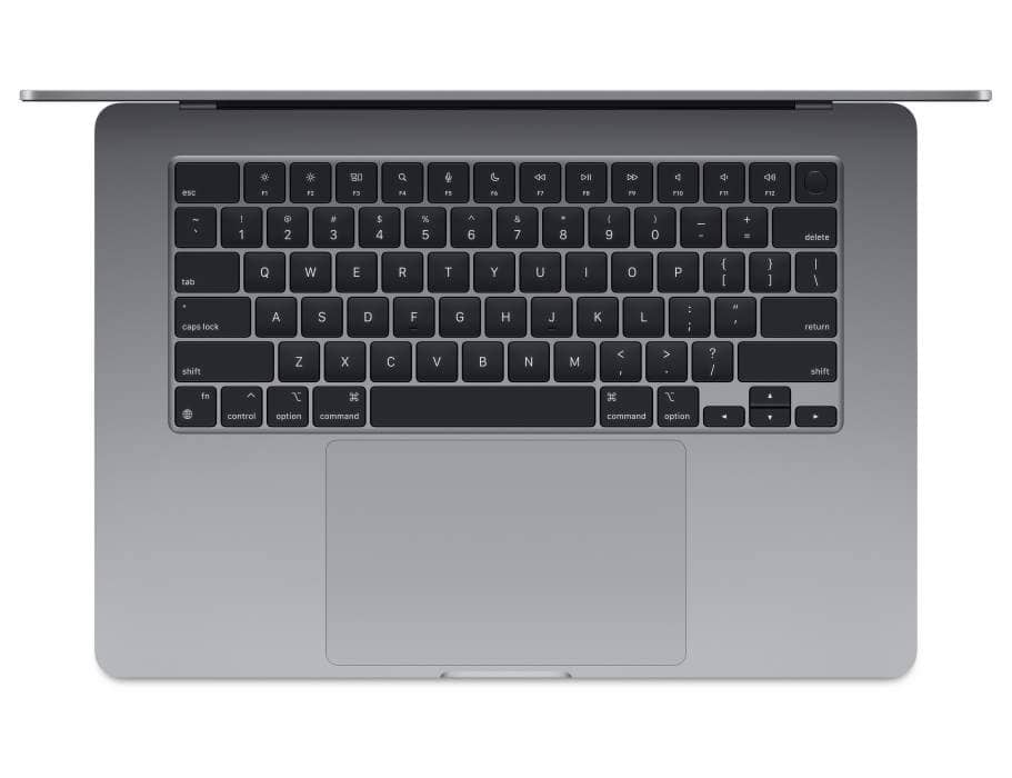 Apple MacBook Air M3 Chip, 8-Core CPU, 10-Core GPU, 8GB, 256GB SSD, 15 Inch, Space Gray, MRYM3 (English Keyboard, Apple Warranty) Apple "BAE" Charm Bracelet 2