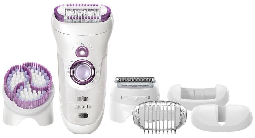Braun Silk Epil Wet & Dry, Shaver Head, Trimmer Cap, Facial Cap Cordle With Free Gift Brands Braun